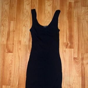 Ambiance Black Ribbed Tank Top dress